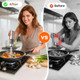 Wowbox Electric Salt And Pepper Grinder Set Stainless Steel Automatic Coarseness Rechargeable 95 L 2 Pcs