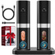 Cosyairey Electric Salt And Pepper Grinder Set Rechargeable Salt And Pepper