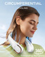 Neck Fan, Portable Fan Around Neck, 4000Mah Battery Operated Wearable Personal Fan With Usb Rechargeable, 3 Wind Speed, Fast Cool
