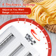 Newsets Pasta Maker Attachment For Kitchenaid/ Cuisinart Mixers Noodle Maker 3 In 1 Set White