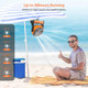 20000Mah Rechargeable Camping Fan With Led Lantern, 58Hrs Portable Battery Operated Desk Fan With Hanging Hook For Camping Picnic