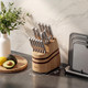 Smirly Knife Set With Block 15 Piece Stainless Steel