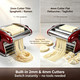 Shilintong Manual Pasta Maker 2In1 Stainless Steel Noodle Machine With and BuiltIn 2Mm Stainless Steel