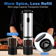 Jxavo Electric Salt And Pepper Grinder Set Salt And Pepper Shakers With 2 Pack