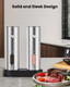 Chunyee Electric Salt And Pepper Grinder Set With Rechargeable Base