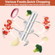 G4S3 Electric Garlic Chopper Mini Portable Food Processor Garlic Grinder Masher For 450Ml