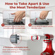 Jorivel Meat Grinder and Meat Tenderizer Attachments Compatible With Kitchenaid Stand Mixer