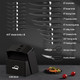 Amorston Knife Set Amorston Kitchen Knife Set With Block And Sharpener UltraSharp 21 Pieces Black