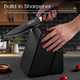 Amorston Knife Set Amorston Kitchen Knife Set With Block And Sharpener UltraSharp 21 Pieces Black