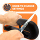 Sharp Pebble Orange Ninja 4Stage Knife Sharpener and Serrated Knife Sharpener Orange