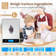 Yusshn Food Scale Kitchen Scale With / Precision 6 Units Tare Function 0.05Oz 11Lb