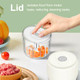 G4S3 Mini Electric Garlic Mincer Onion Chopper Grinder Masher Usb Wireless Garlic 250Ml White