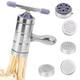 Eojddpa Manual Pasta Maker Machine Stainless Steel Noodle Maker With 5 Dies Stainless Steel