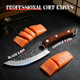 Ethyxe Viking Chef Knife With Premium Leather Sheath