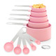 Djxrqy Measuring Cups And Spoons Set Stackable Measure Tools With Stainless Steel 10 Pieces Stainless Steel