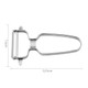 Monaco Classic Swiss Peeler Carbon Steel Blade Stainless Steel Handle Stainless Steel