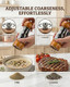 Dzmbv Salt And Pepper Grinder Set Wood And Acrylic 6.3 Inch