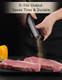 Popwoods Pepper Grinder Mill Professional Grade Aluminum Manual Pepper Mill Refillable High Stainless Steel