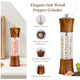 Xwxo Acacia Wood Premium Acrylic Salt And Pepper Grinder Set Salt And 8 Inches 2 Pack