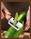 Yrakozin MultiFunctional Vegetable Peeler With Wooden Handle 1 Pack Stainless Steel
