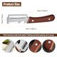 Lggbaodan Premium Vegetable Peeler With Wooden Handle And Bottle Opener 2Pcs