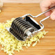 Frinovalt Pasta Noodle Cutter Stainless Steel Pasta Spaghetti Maker Noodle Lattice Roller 3.1Cm Stainless Steel