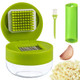 Deftomo Garlic Press Stainless Steel Garlic Mincer Tool With Storage Container Garlic Stainless Steel