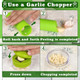 Deftomo Garlic Press Stainless Steel Garlic Mincer Tool With Storage Container Garlic Stainless Steel