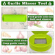 Deftomo Garlic Press Stainless Steel Garlic Mincer Tool With Storage Container Garlic Stainless Steel