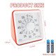 FWinner 60 Minutes Countdown Visual TimerManage Time Well For Kids And AdultsSilent