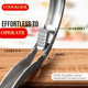 Coolklick Heavy Duty Garlic Press No Peeling Needed Stainless Steel Professional Garlic Stainless Steel
