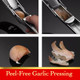 Coolklick Heavy Duty Garlic Press No Peeling Needed Stainless Steel Professional Garlic Stainless Steel