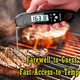 Duykqem Instant Read Digital Meat Thermometer Waterproof Kitchen Cooking Food Thermometer With 2 Pack