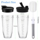 Sonkettek Blender Cups For Ninja Bn401 Ss401 Bn751 Bn801 24Ooz Blender