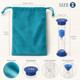 Resder Colorful Hourglass Sand Timers With Storage Bag 30 Sec 1 2 6 Pcs