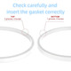 Hufopik Gaskets 3.22 In Suitable For Ninja Rubber Gasket Parts Seal 6 Pcs 1100W