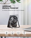 Otlonpe Desk Fan Battery Operated, 4000Mah Portable Fan Rechargeable Personal Fan Small Table Fan With 180° Tilt Power Bank