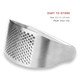 Amdongking Garlic Press Rocker Bottle Opener Stainless Steel Garlic Crusher Chopper Squeezer Stainless Steel