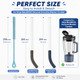 Ayoyo Clear Bent Glass Straws For Ninja Blendboss Personal Smoothie Blender Blue 2 Pack Clear