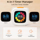 MandG Digital Timer For Kids 99 Min Visual Timers With Alarm Rechargeable