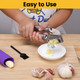 Burlihome Garlic Press Mincer 304 Stainless Steel Garlic Press With Garlic Peeler Stainless Steel