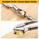 Burlihome Garlic Press Mincer 304 Stainless Steel Garlic Press With Garlic Peeler Stainless Steel