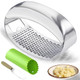 Kebley Garlic Press Rocker Heavy Duty Stainless Steel Garlic Mincer Garlic Crusher Stainless Steel