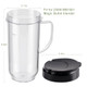 Equust 4Piece Tall Mug Cups With FlipTop ToGo Lids Parts Compatible 22Oz 250W