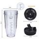 Bubosper Blender Cups And 7 Fins Blade For Ninja Nutri Bn401 Bn400 24Oz 2Pcs