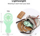 Outxe Personal Necklace Mini Fan 3000Mah HandsFree Portable Fan Usb 3 Settings, Folding Electric Cooling Fan Handheld Fan