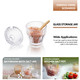 Zeershee Clear Glass Salt Cellar With Lid 4.3 Small Glass Jar 3.1Inch 5 Oz