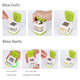 Wisekoti Updated Garlic PressandPeeler Set Convenient Dicing And Slicing. Chopper Masher and