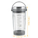 Acceslivc Blender Cup For Ninja Blast Portable Blender Bc100 and Bc151 18Oz Grey