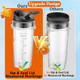 Qilantek Ninja Blender Cups With ToGo Lids Blender Cups Parts Compatible 16Oz